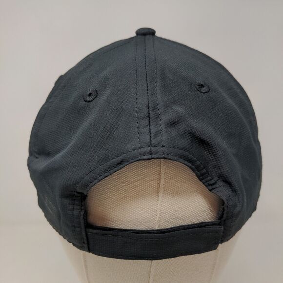 Bluemark Men's Strapback Hat Black Embroidered 1K Club Logo Vent Holes - Picture 7 of 10